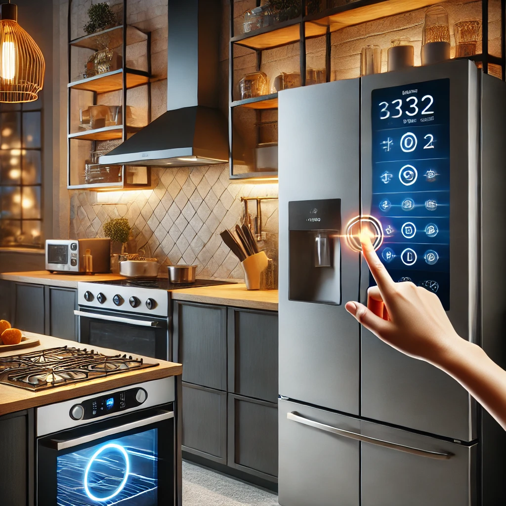 Kitchen with smart appliances